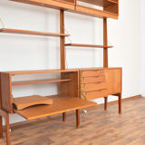Mid-Century Teak Wall Unit by Torbjørn Afdal for Bruksbo, 1950s, Set of 2