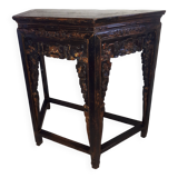 Ancienne console chinoise en bois laqué, chine dynastie qing