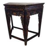 Ancienne console chinoise en bois laqué, chine dynastie qing