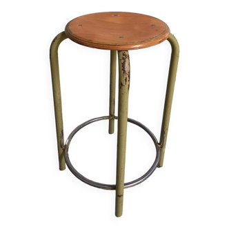 Vintage stool - wood/metal
