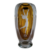 Vase en verre décoratif Femme Art Déco