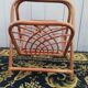 Vintage rattan magazine door, Czech
