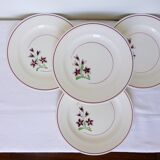 4 vintage flat plates from the Salins factory 210638