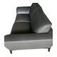 Roche Bobois Réflexion model sofa in taupe leather, 2.5 seats.