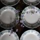 A set of 6 flat plates Terre de Fer Bleu Verdun HBC.