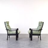 Mid-Century Danish Lounge Chairs and Coffe Table, 1970s.