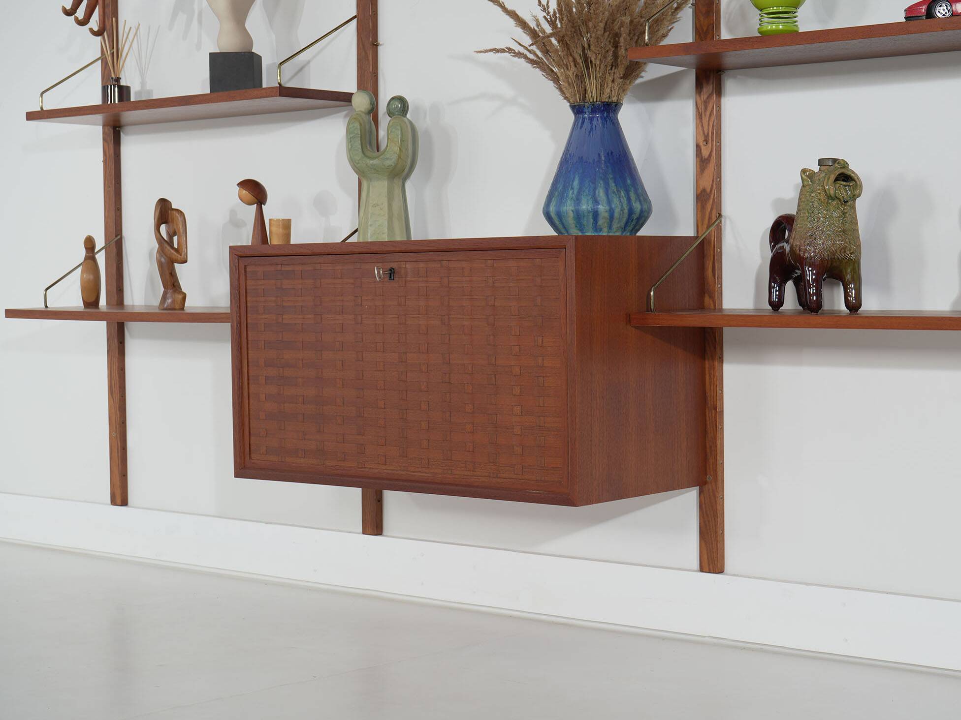 Cado Modular Shelving, Poul Cadovius, Teak Veneer, Danish, 1970s