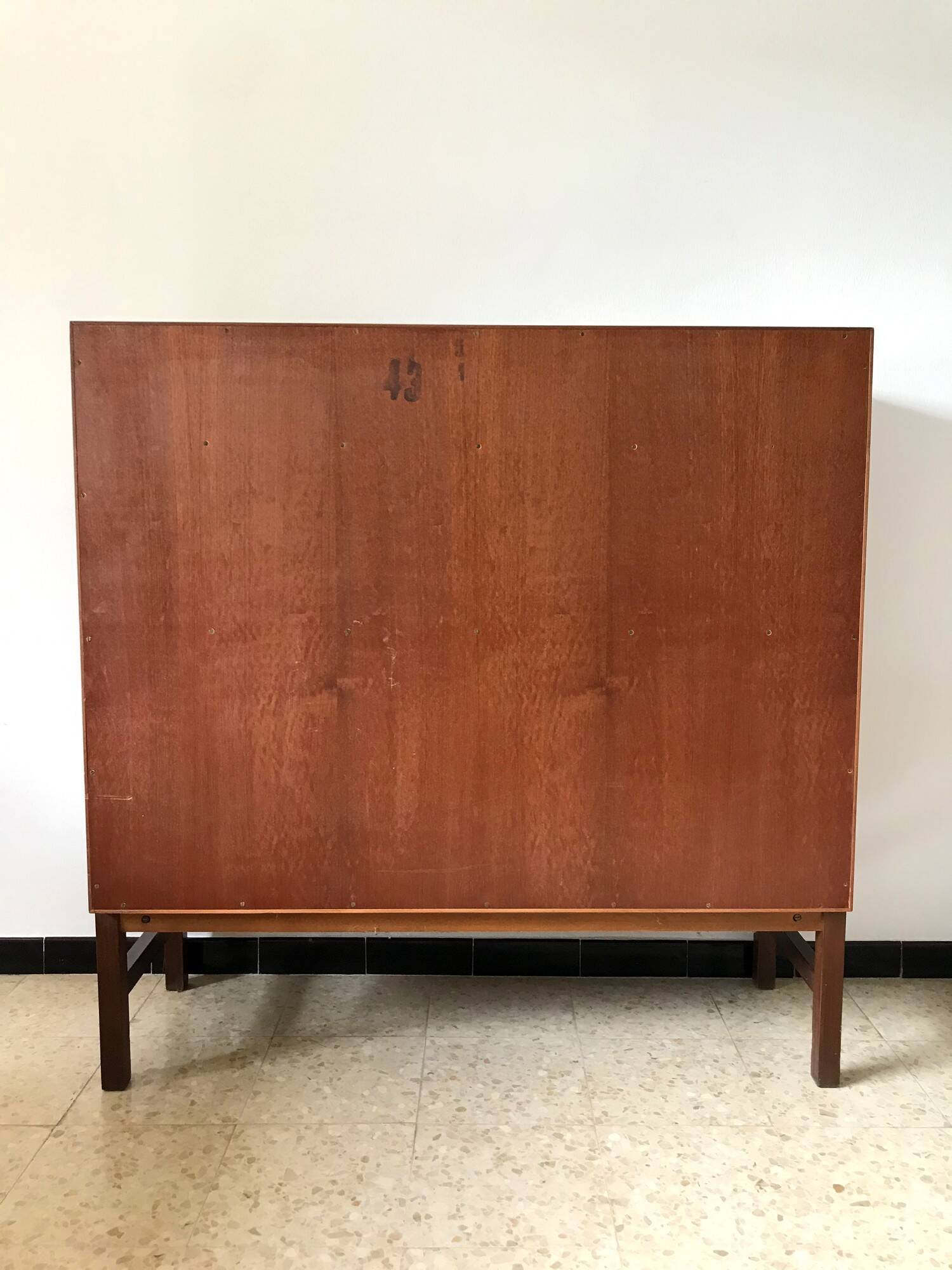Scandinavian library secretary in vintage teak from the 60s