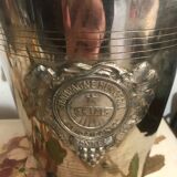 Silver metal champagne bucket