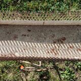 Old large iron planter