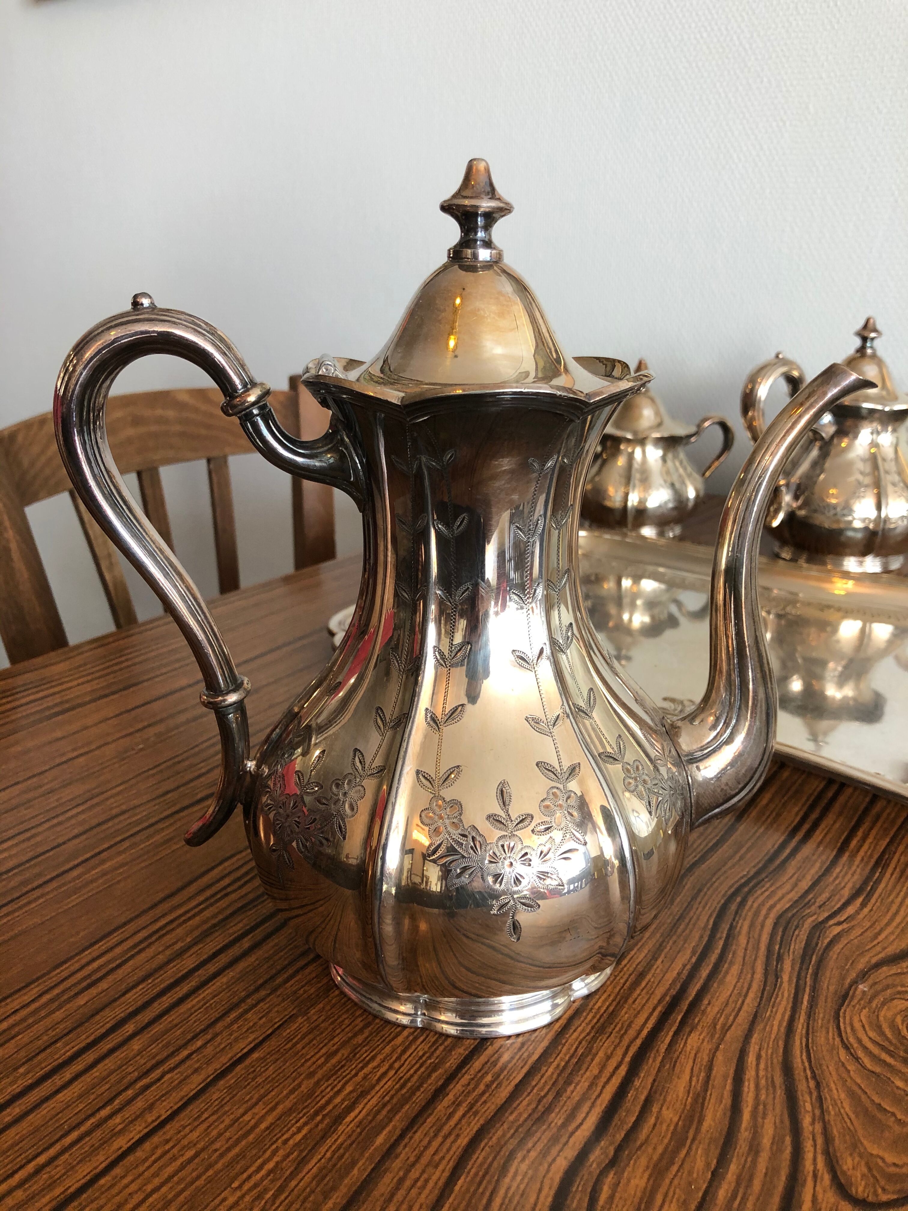 American silver metal tea/coffee service