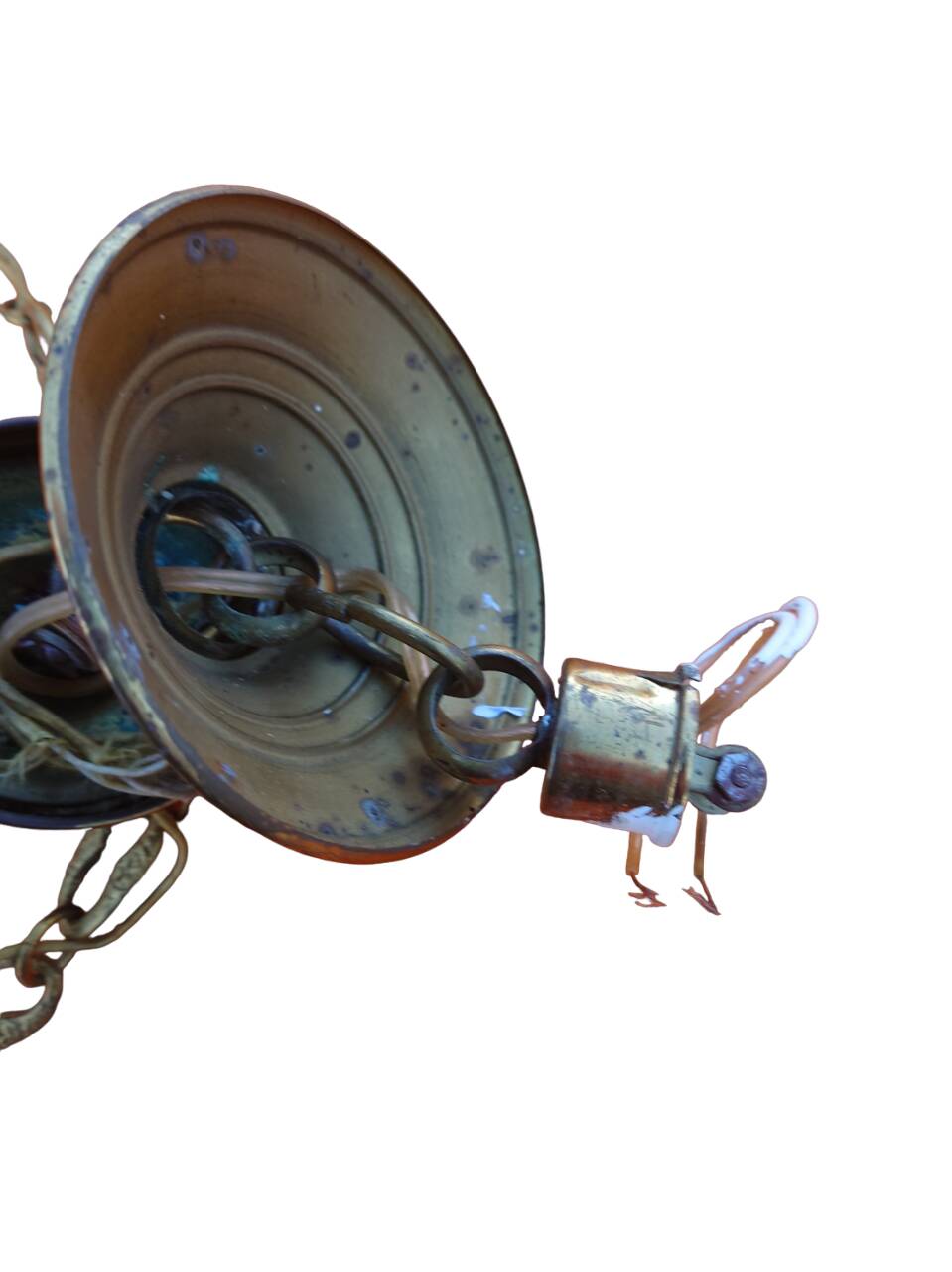 3-branched empire chandelier in bronze