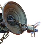 Lustre 3 branches empire en bronze
