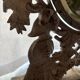 Table mirror in cast iron