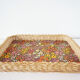 Wicker top flower pattern 1970