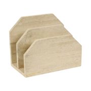 Vintage Travertine Natural Stone Magazine Rack – 1970s