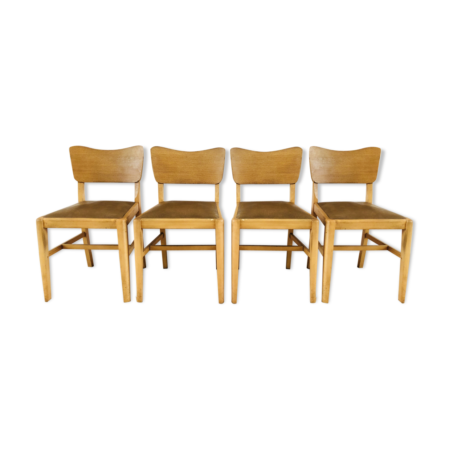 Set of 4 chairs oak