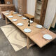 Solid oak farmhouse table with extensions 4M