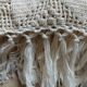 Plaid ancien en crochet fait main