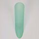 Vintage Triangular Conical Wall Sconces in Green Frosted Glass, 1990s, Set of 2