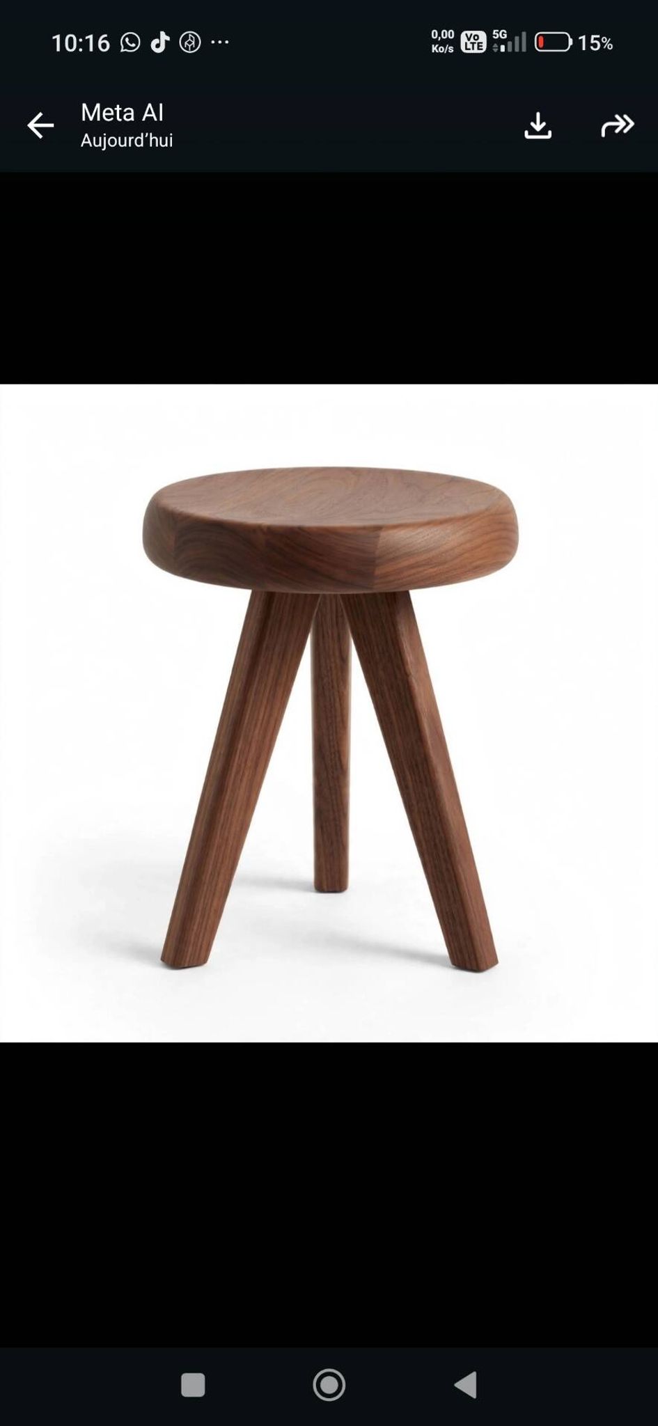 Méribel Stool Charlotte Perriand