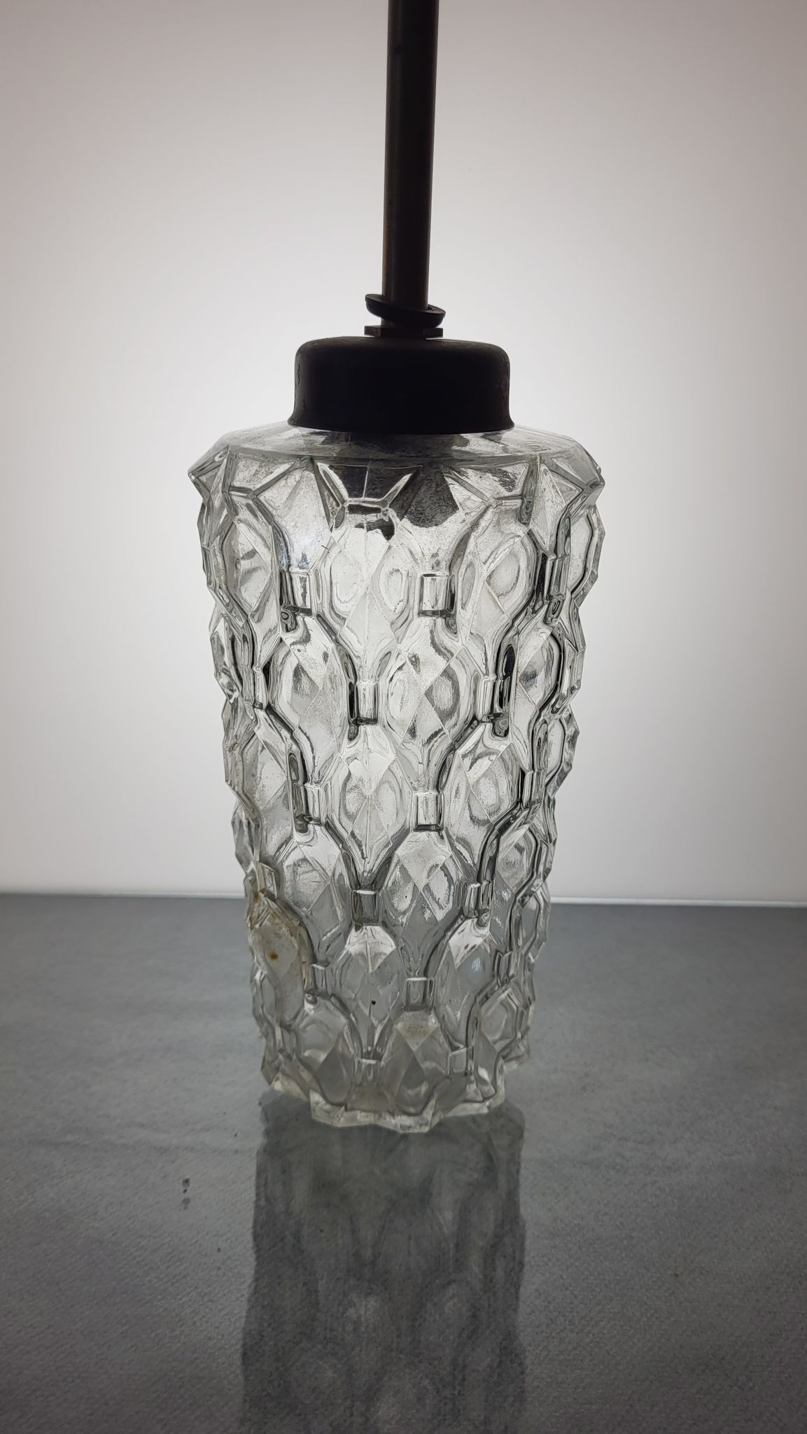 Suspension en verre vintage