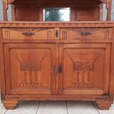 Art Deco period carved oak sideboard