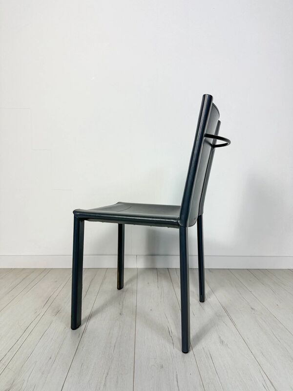 1/6 Chaises de salle à manger vintage italiennes des années 1980 par Carlo Bartoli pour Matteo Grassi