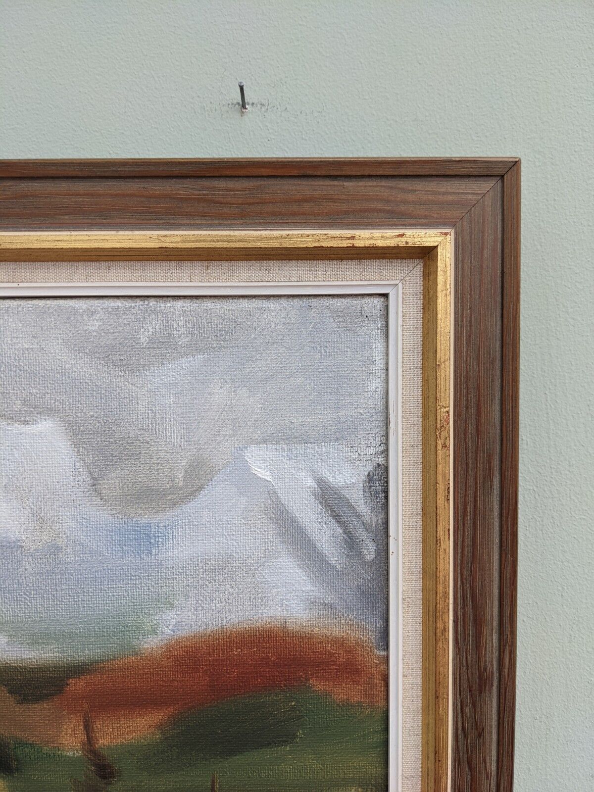 Mid 20th Century "Autumn View" Swedish Expressionist Landscape Oil Painting, Framed