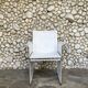Fauteuil en cuir blanc, Tito Agnoli pour Matteo Grassi, Italie, 1970-80s