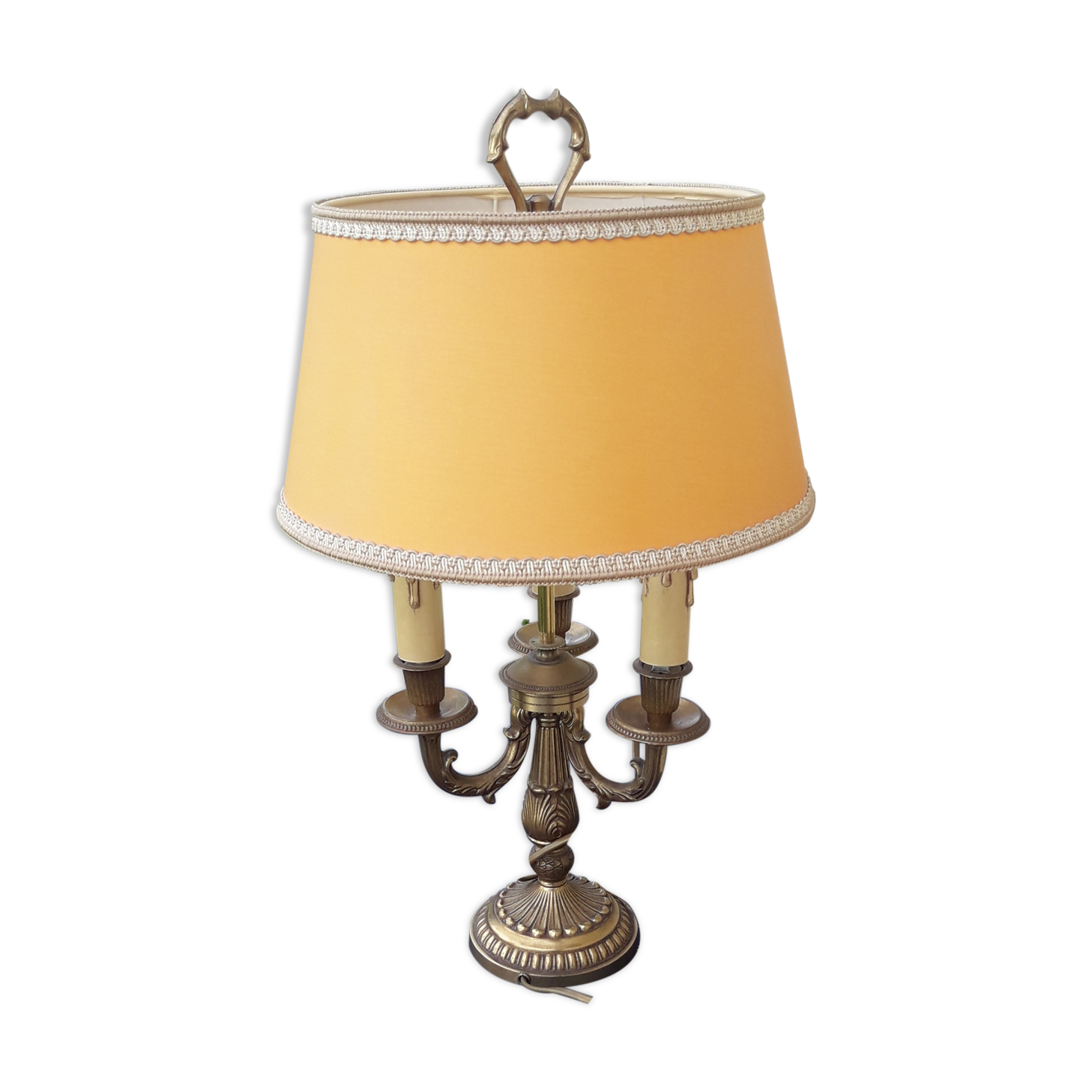 Lampe bouillotte en bronze 3 feux