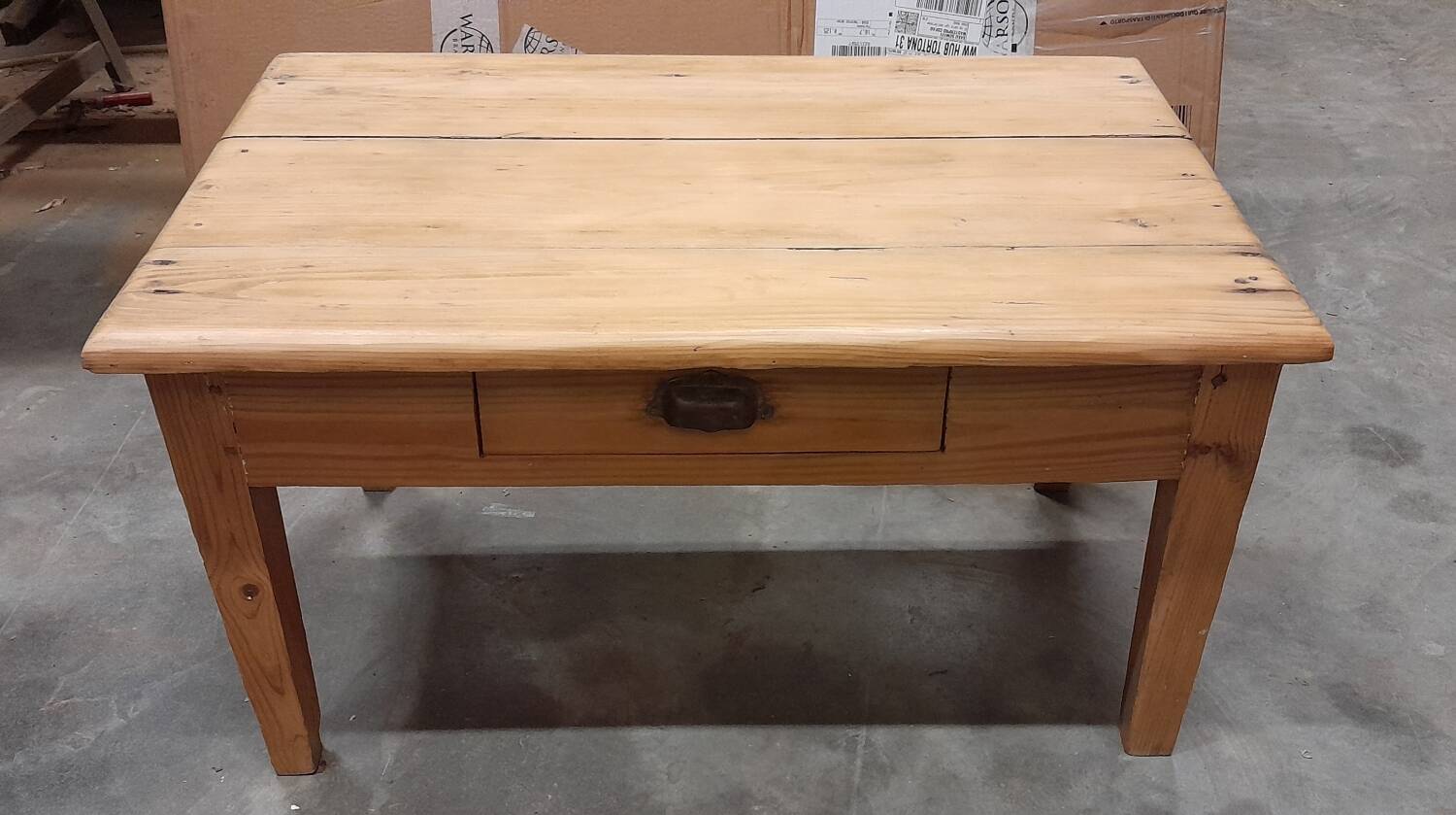 Antique patinated coffee table