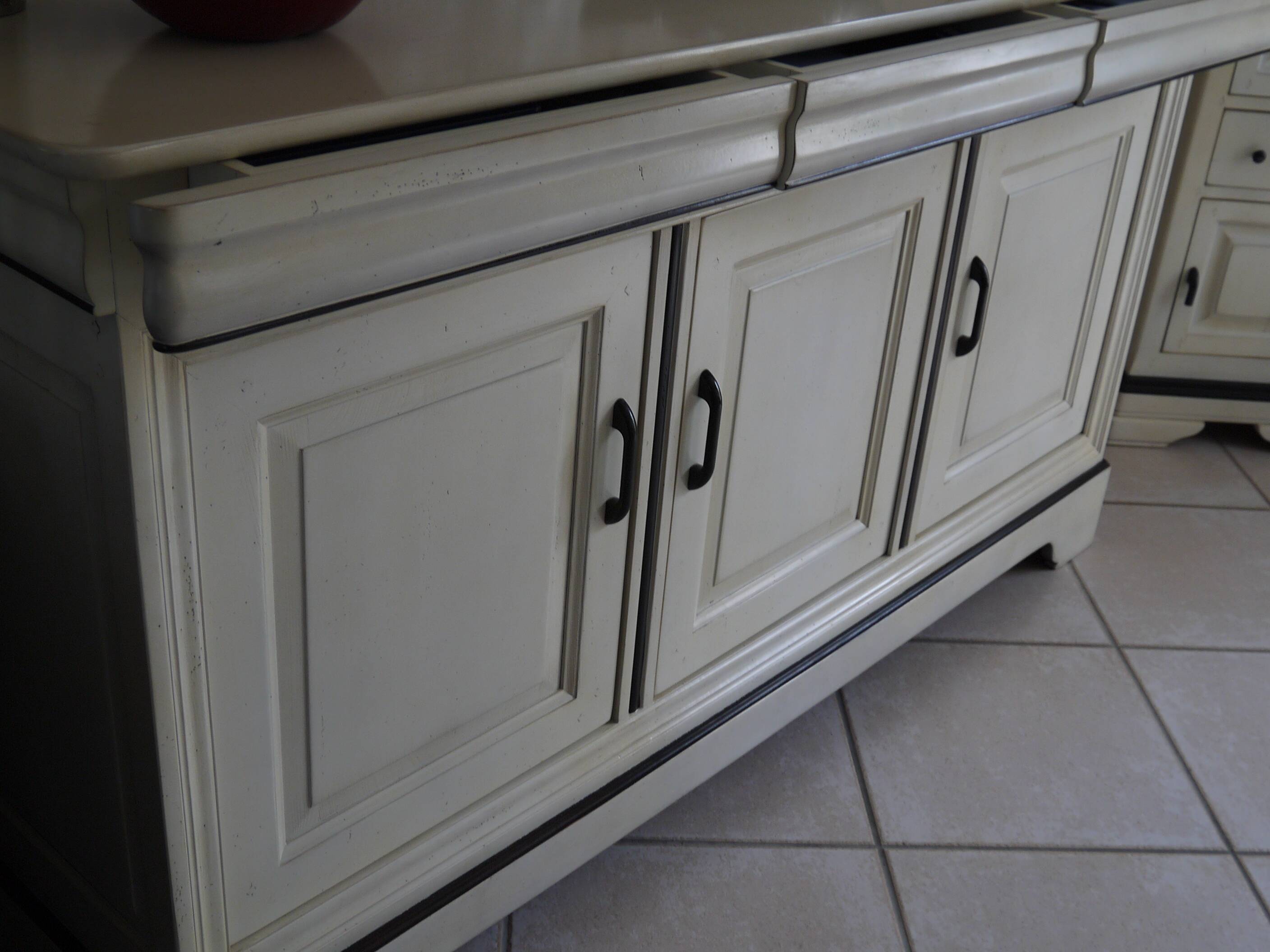 Cherry wood sideboard furniture professionally refurbished