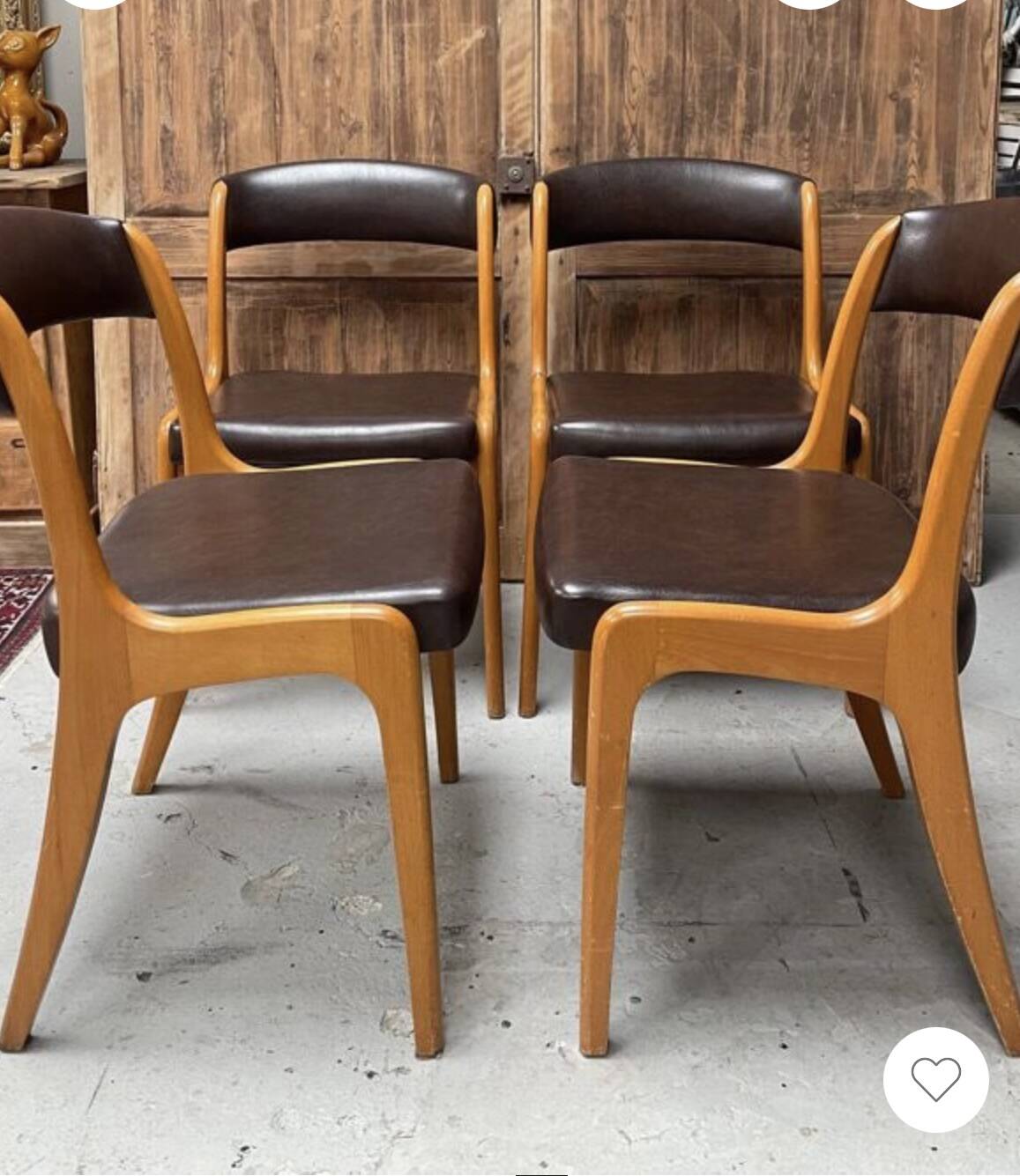 4 Baumann gondola chairs