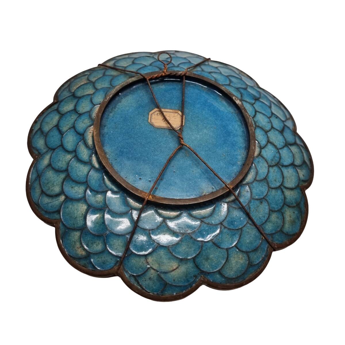 Antique Japanese Cloisonné Wall Plate, late 1800s