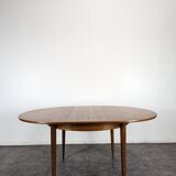 Scandinavian teak table with extension.