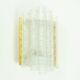 Pair Of Mid Century Modern Ice Glass Wall Lights From Doria, Germany, 1960s