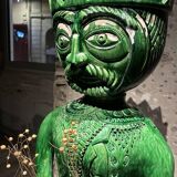 Roland Zobel - Large ceramic sculpture of a king