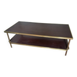 Formica and brass coffee table
