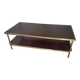 Formica and brass coffee table