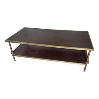Formica and brass coffee table