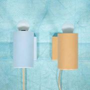 Vintage set of Danish wall lamps Fog&Mørup pastel Jo Hammerborg