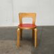 Vintage Red Children's Chair in Linoleum N65 by Alvar Aalto for Artek, Finland, 1970s