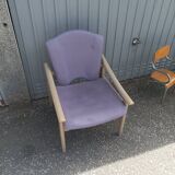 Old armchair heater wood beech design