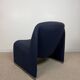 Alky armchair in blue fabric by Giancarlo Piretti for Anonima Castelli