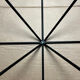 Table basse verre et acier type Alanda 1990