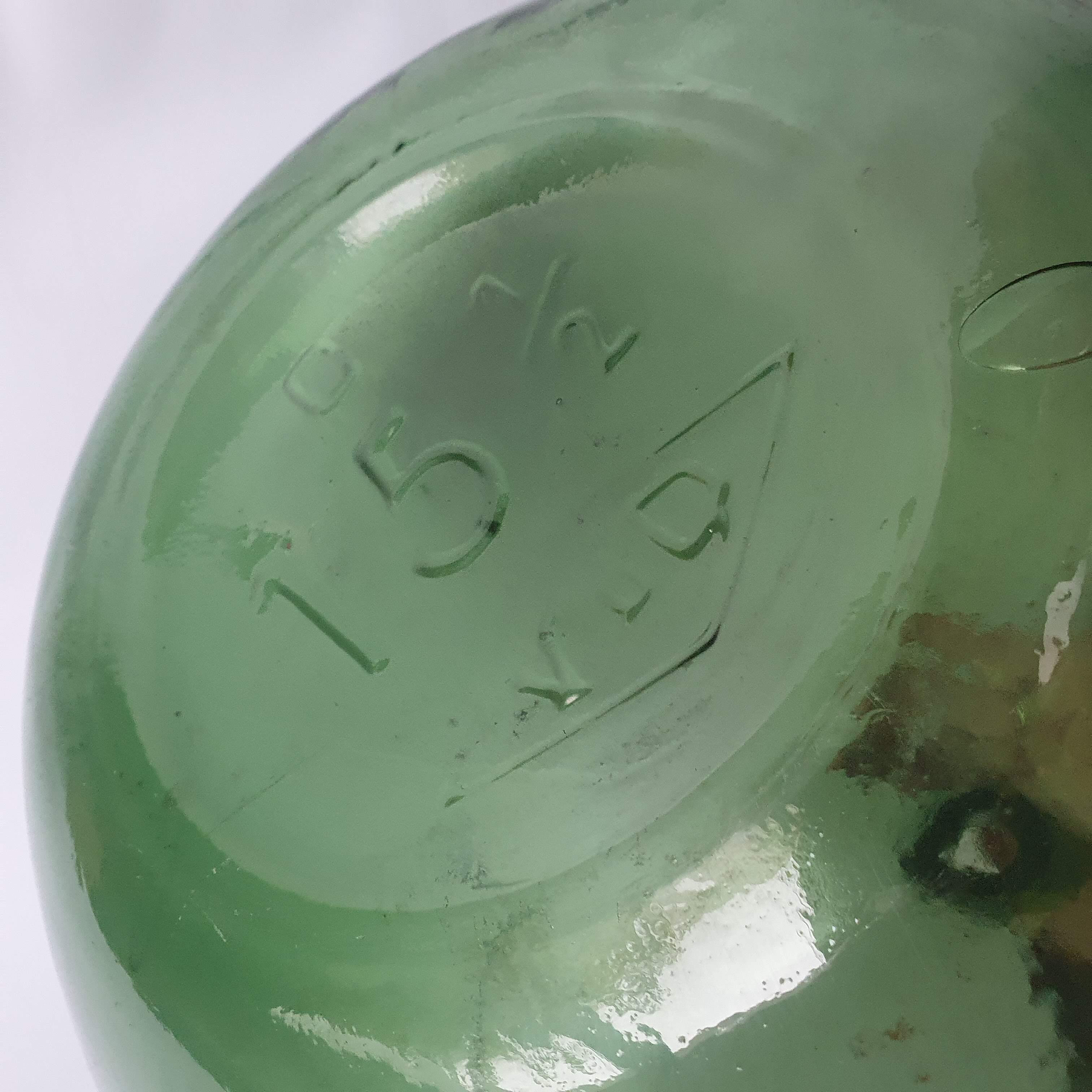 Green demijohn 15L