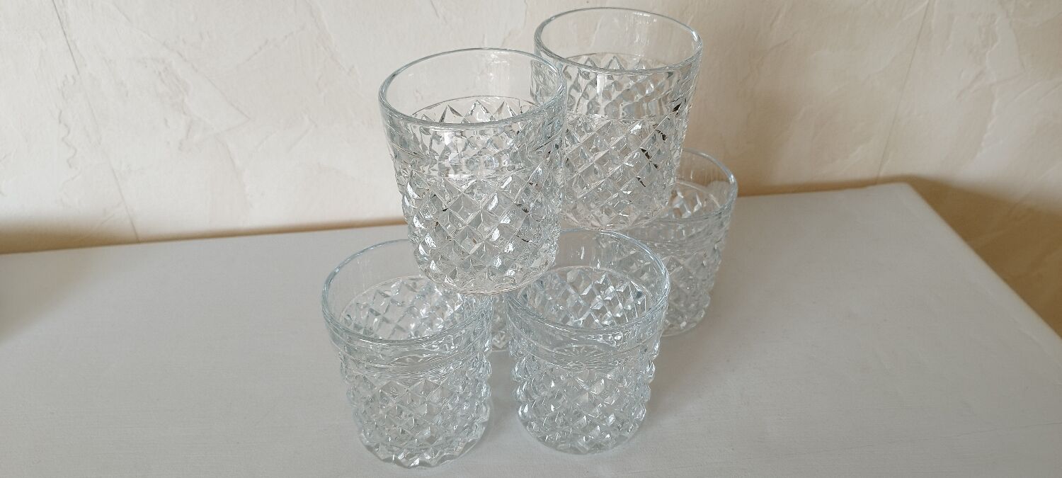 Set of 6 whisky glasses