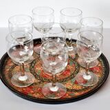 Service de  verres anciens