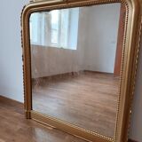 Antique mirror with pediment 119x99 cm